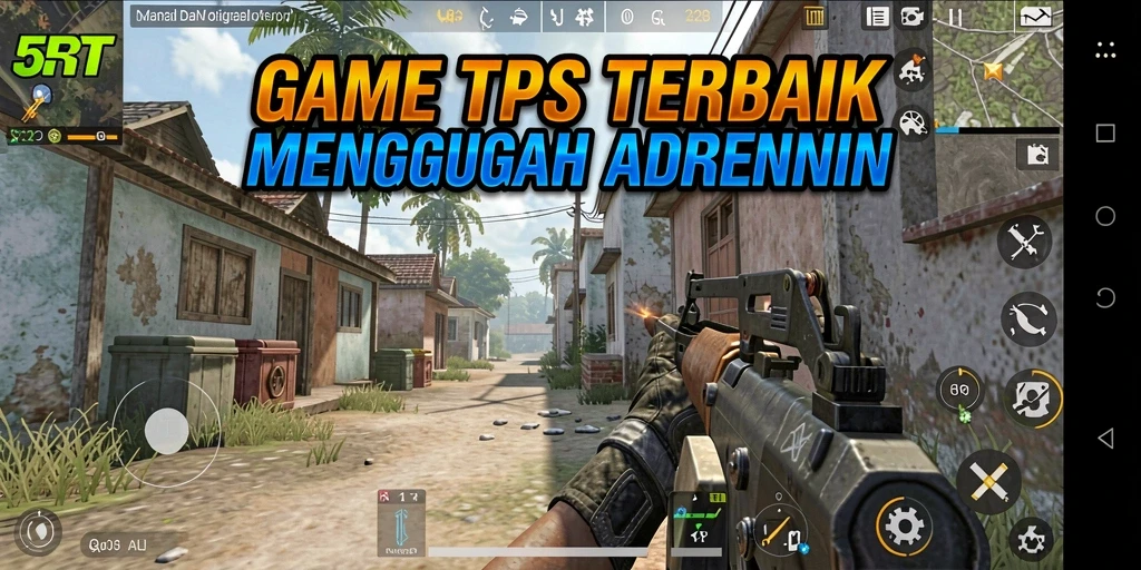 Tampilan gameplay seru dari 5RT yang menampilkan aksi TPS penuh ketegangan.