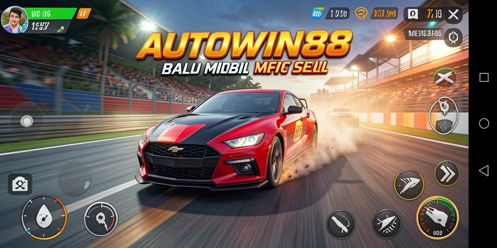 Gameplay Racing yang mendebarkan dan penuh aksi.