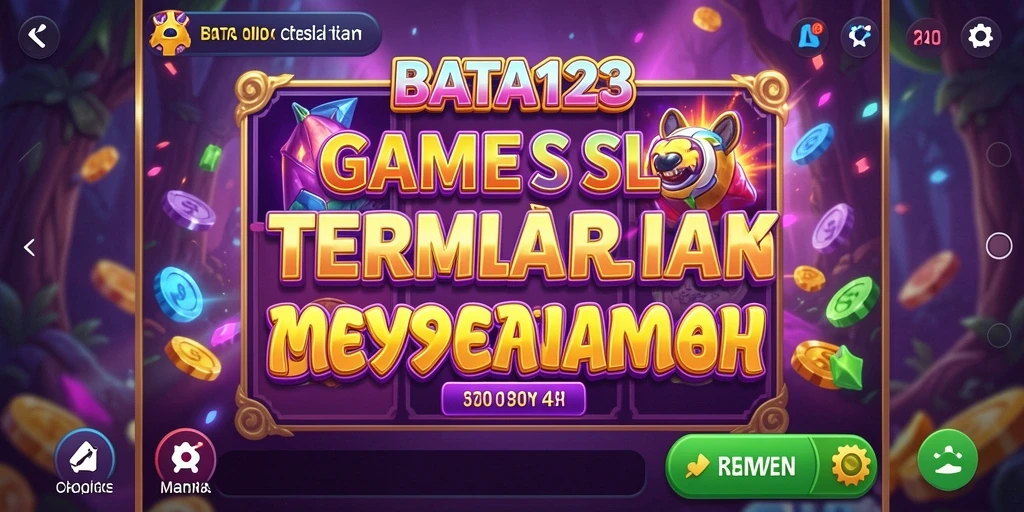 Tampilan gameplay seru dan menarik dari BATA123 dengan tema Slot.