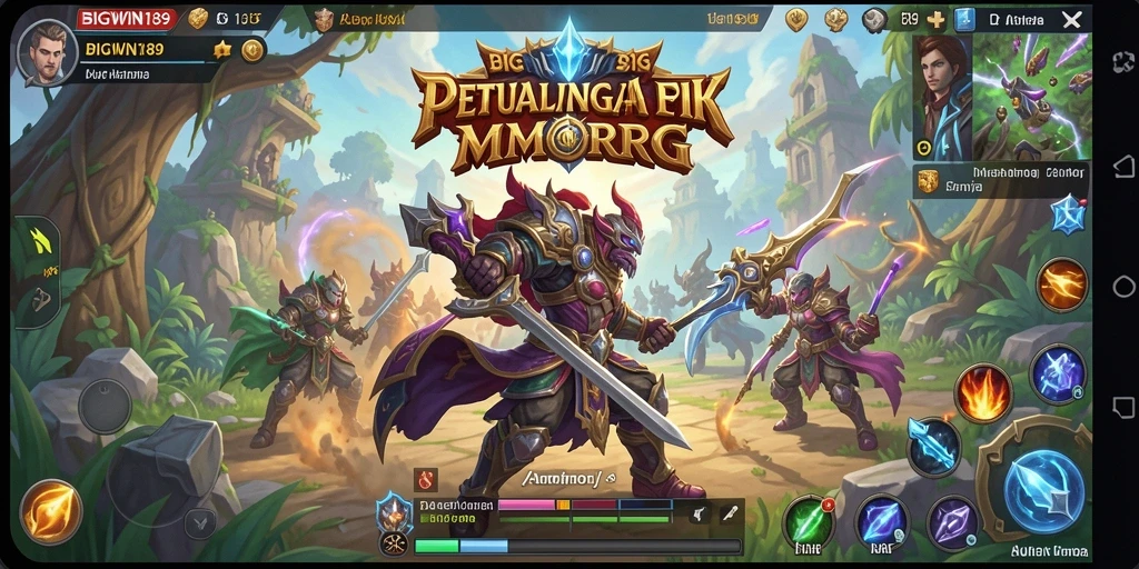 Tangkapan layar menampilkan aksi seru dalam permainan MMORPG BIGWIN189.