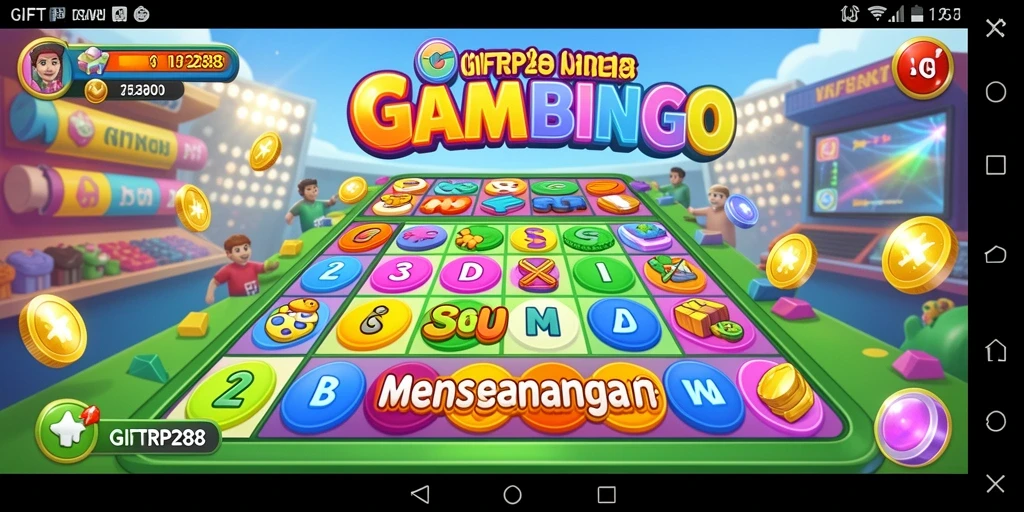 Screenshot utama dari gameplay seru Bingo di GIFTRP288.