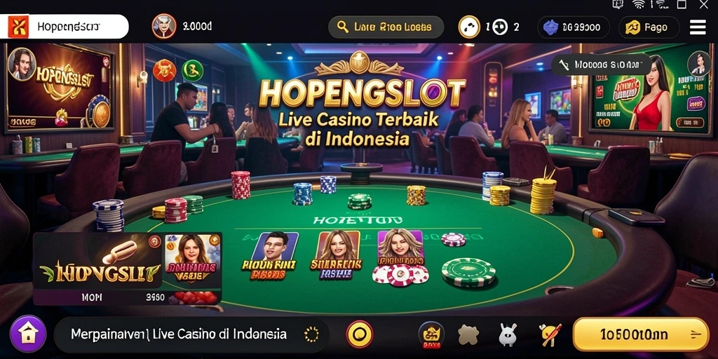 Tampilan permainan Live Casino HOPENGSLOT yang menarik dan interaktif.