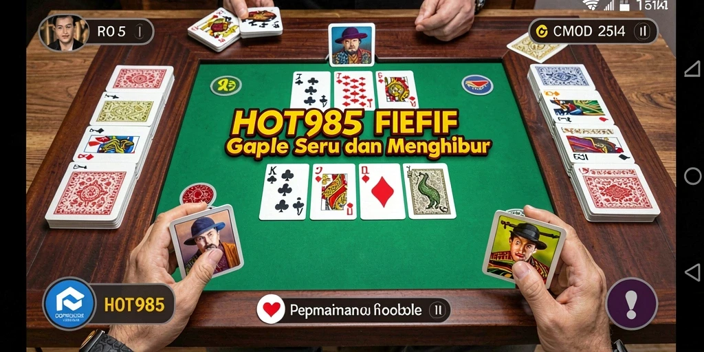 Gameplay HOT985 yang menarik dan seru saat bermain Gaple.