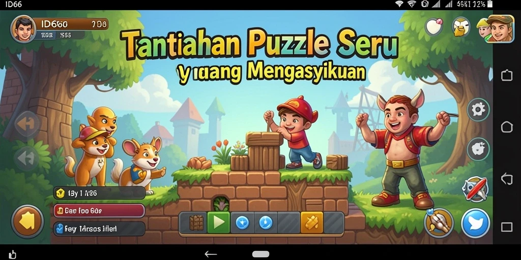 Tampilan gameplay menarik dalam game Puzzle ID66.