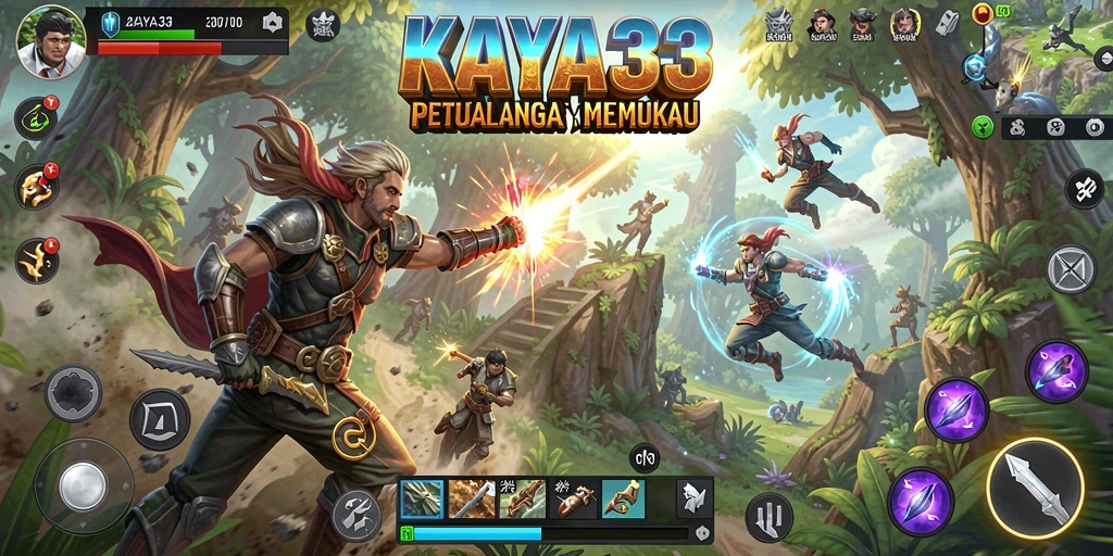 Tampilan seru dari gameplay KAYA33 dengan aksi yang mendebarkan.