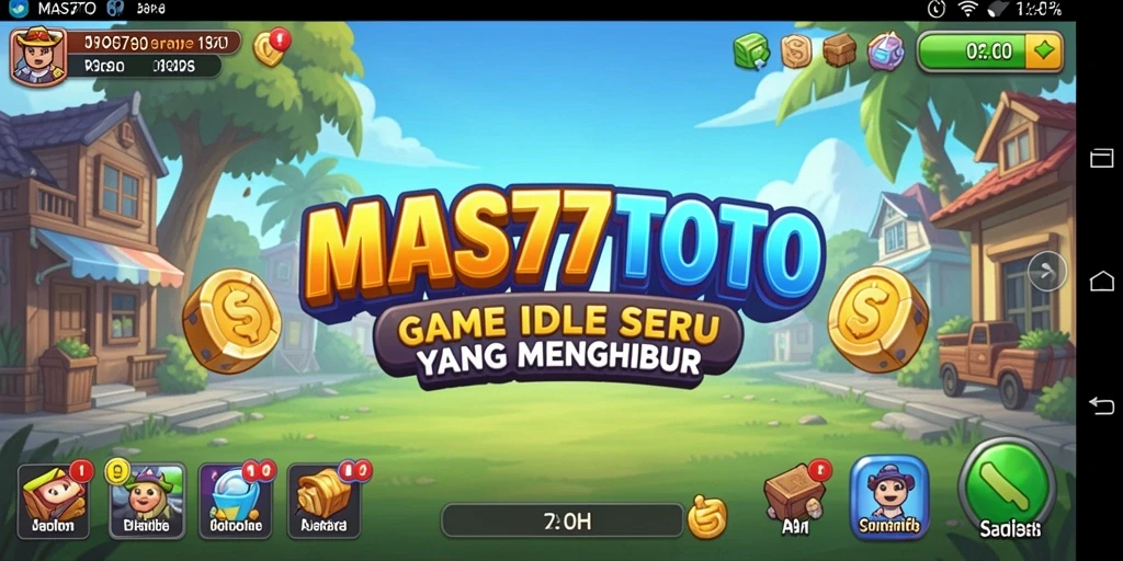 Tampilan gameplay menarik dari MAS77TOTO dengan karakter unik.