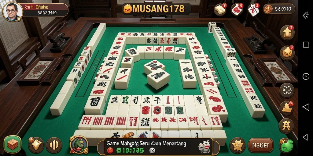Screenshot utama MUSANG178 menampilkan gameplay Mahjong yang mendebarkan.