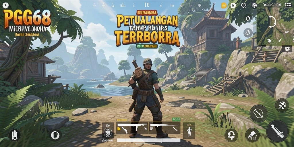 Gameplay PGG68 yang menakjubkan di dunia terbuka.