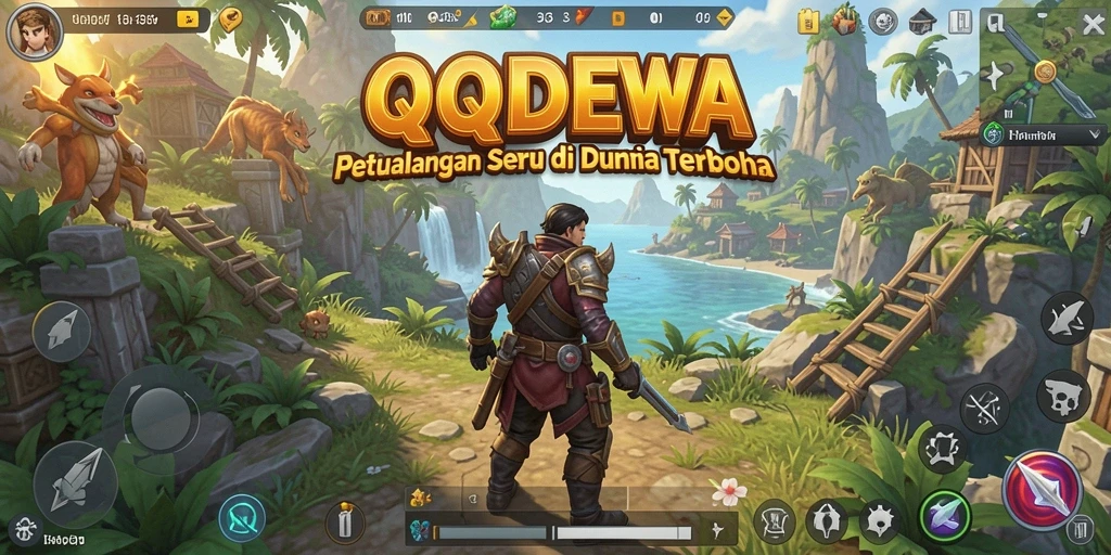 Screenshot menampilkan petualangan seru dalam game Open World.