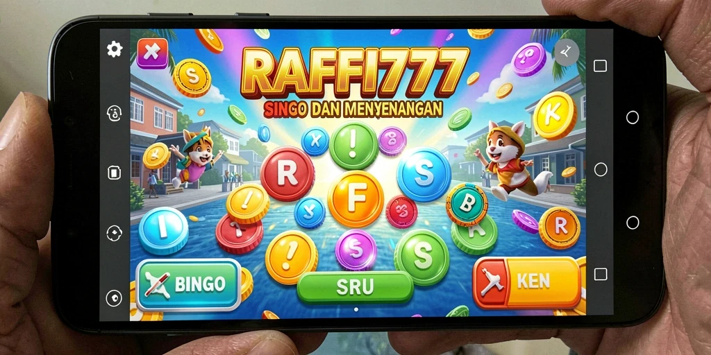 Tampilan gameplay seru dari RAFFI777 dengan suasana Bingo yang menyenangkan.