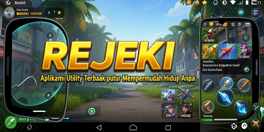 Tampilan antarmuka pengguna aplikasi REJEKI yang sederhana dan fungsional.