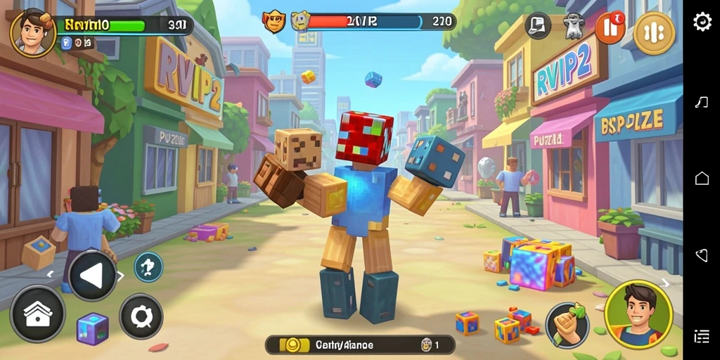 Screenshot dari gameplay RVIP2 yang menunjukkan tantangan Puzzle yang menarik.