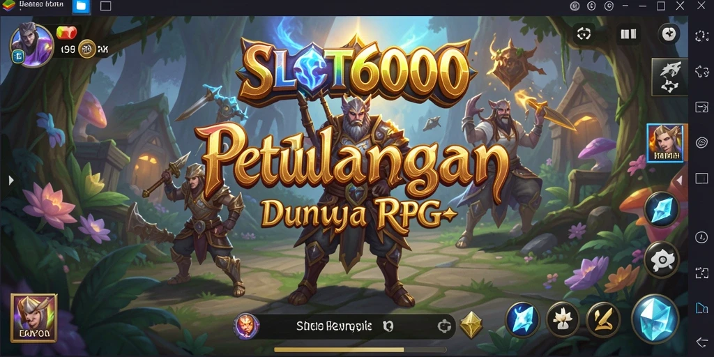 Tampilan menarik dari gameplay RPG di SLOT6000.