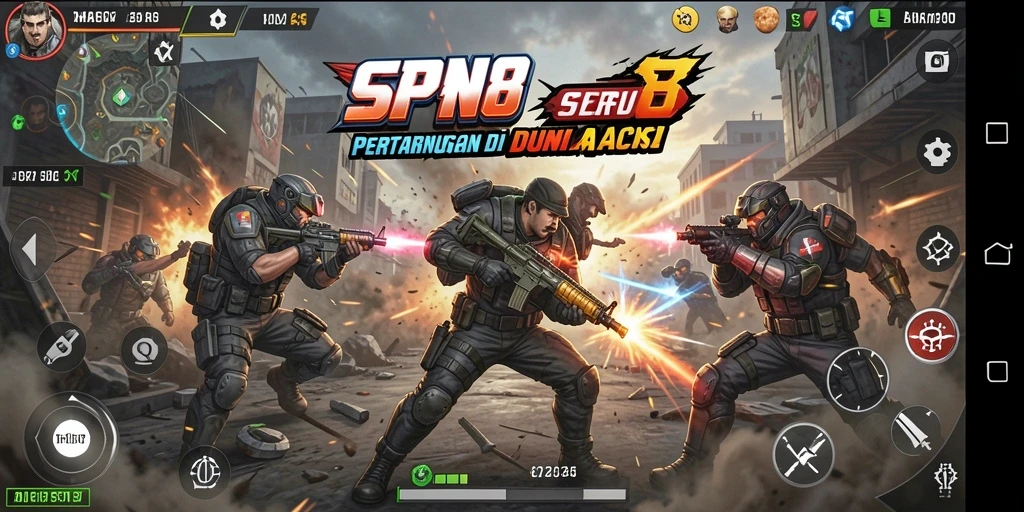 Menampilkan aksi mendebarkan dalam game SPN88 dengan pertempuran seru.