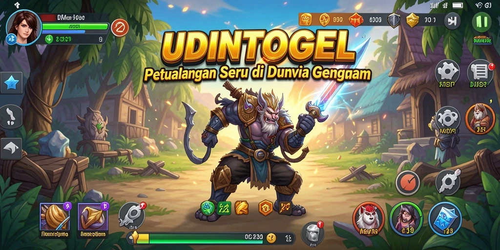Gameplay UDINTOGEL yang penuh dengan petualangan mendebarkan.