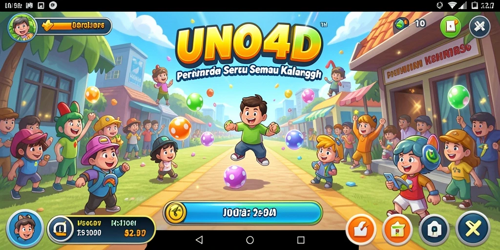 Tangkapan layar gameplay UNO4D yang penuh aksi dan seru.