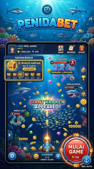 Screenshot berbagai kategori aplikasi di penidabet.